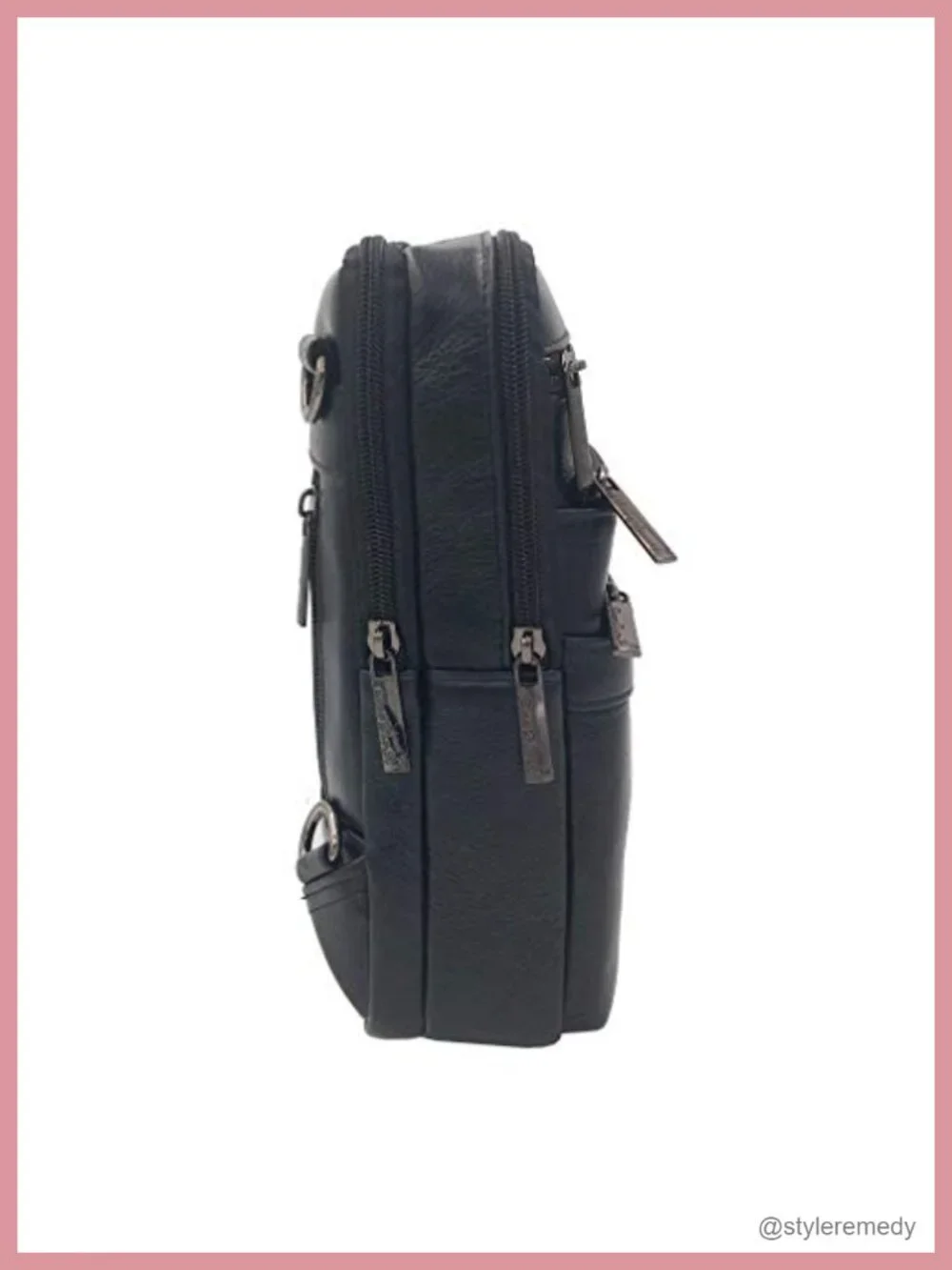 Genuine Leather Small Sling Shoulder Messenger Bag Crossbody for Men Women